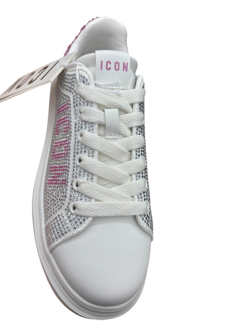Icon Scarpe Argento/Rosa