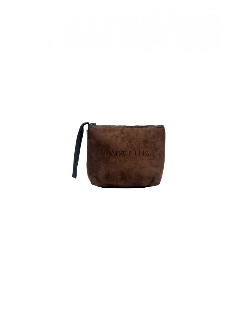 Marc Ellis Pochette Buby Suede Clutch  Cocoa