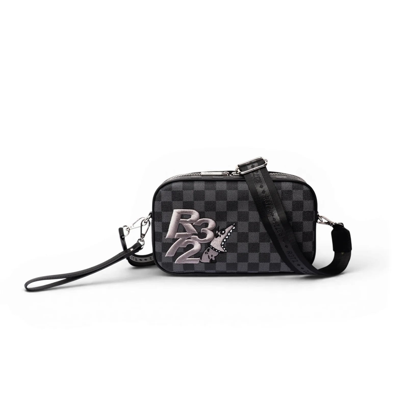 R372 Pochette a mano con tracolla P001 Nero