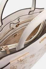 Guess Borsa A Mano Melinda Logo Off White